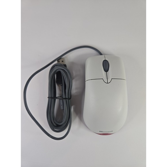Microsoft Other - Microsoft Wheel Mouse Optical USB X802382-004 1.1A White Tested Free Shipping